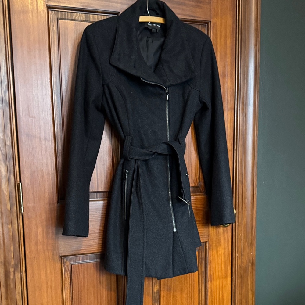 Jones New York Black Trench Coat